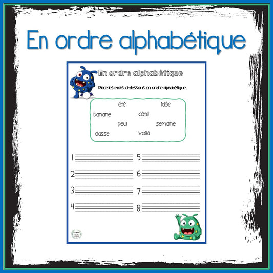 En ordre alphabétique