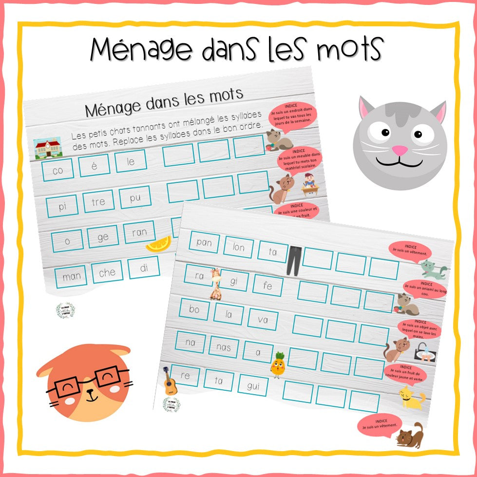 Ménage dans les mots
