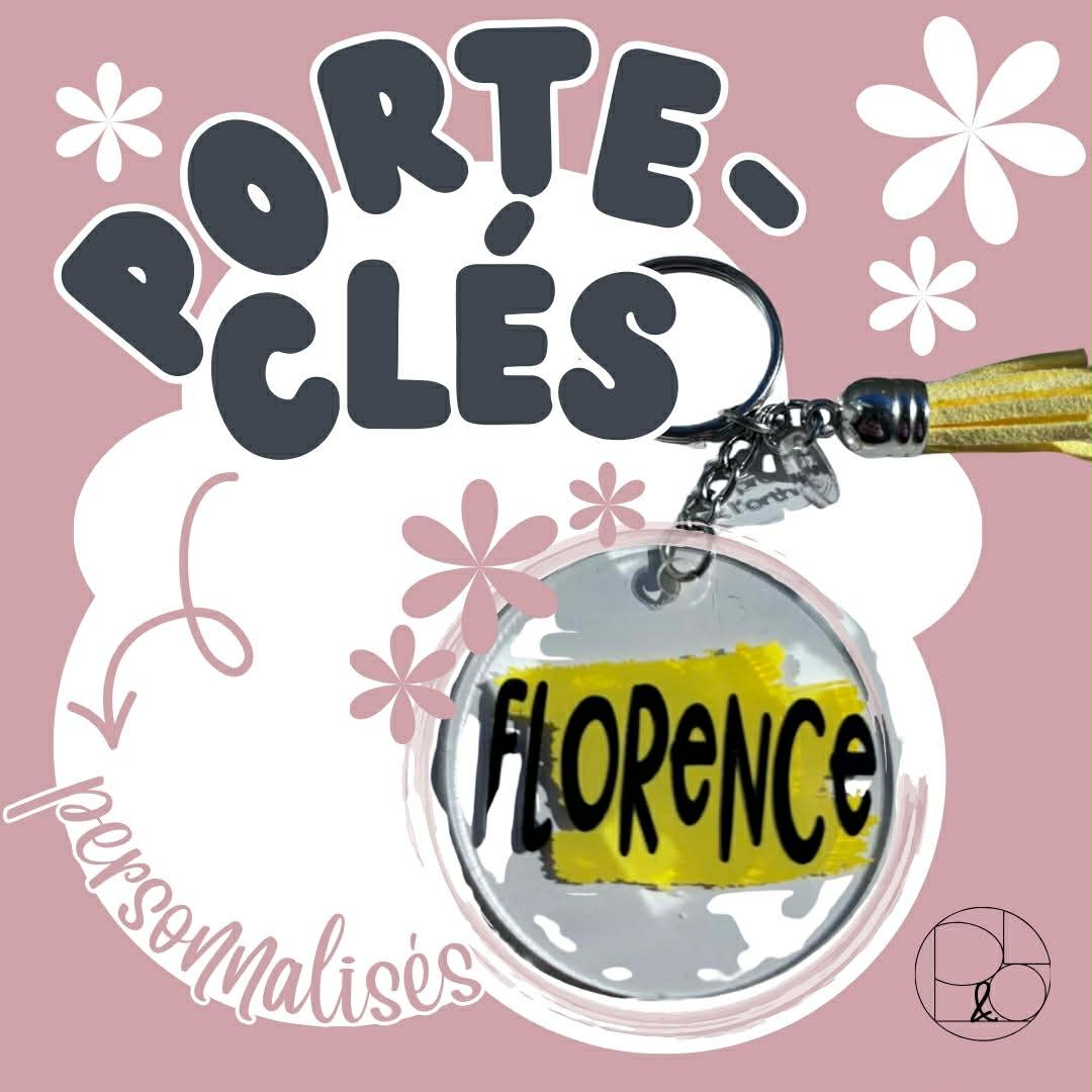 Porteclé personnalisé (couleurs)