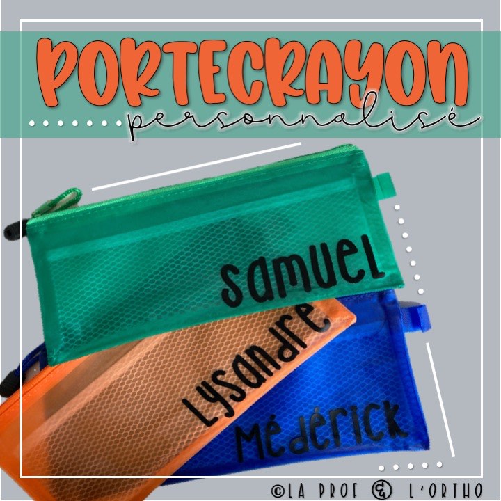 Portecrayons personnalisés